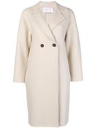 Harris Wharf London Two Button Double Breasted Coat - Nude & Neutrals