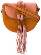Altuzarra Braided Detail Saddle Bag - Pink & Purple
