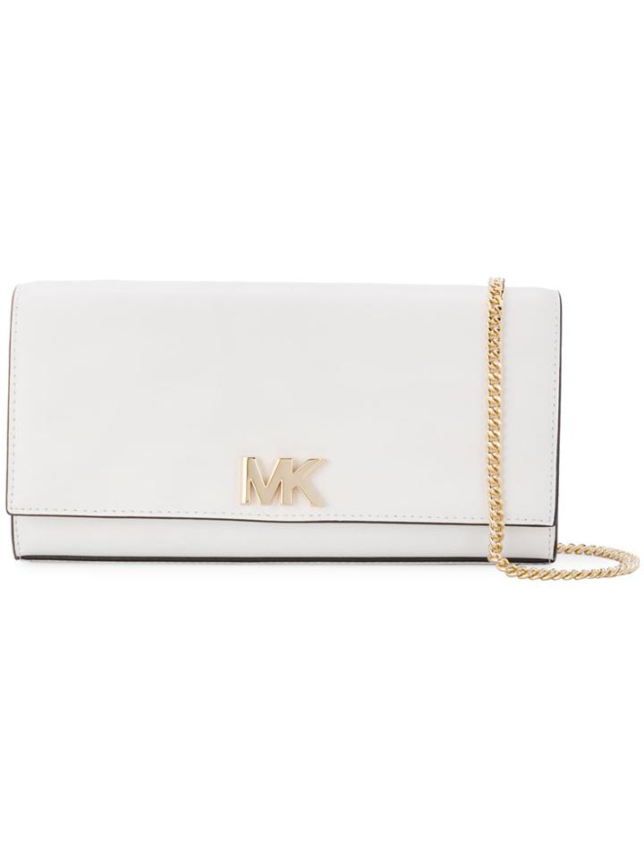 Michael Michael Kors Mott Chain Wallet - White