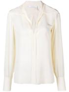 Chloé Wide Lapel Shirt - Nude & Neutrals