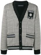 Christian Pellizzari Houndstooth Cardigan - Black