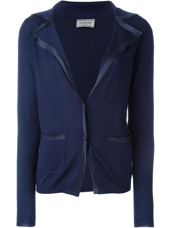 Lanvin Satin Detail Cardigan