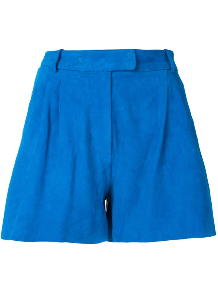 Salvatore Santoro Wide Leg Shorts - Blue