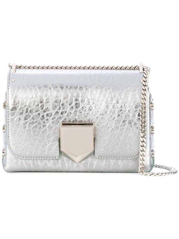 Jimmy Choo - Lockett City Shoulder Bag - Women - Leather - One Size, Grey, Leather