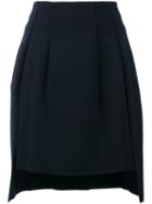 Dkny - Molded Skirt - Women - Nylon/spandex/elastane/viscose - L, Blue, Nylon/spandex/elastane/viscose