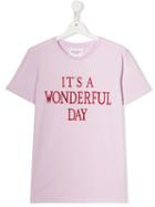 Alberta Ferretti Kids Teen Wonderful Day T-shirt - Pink