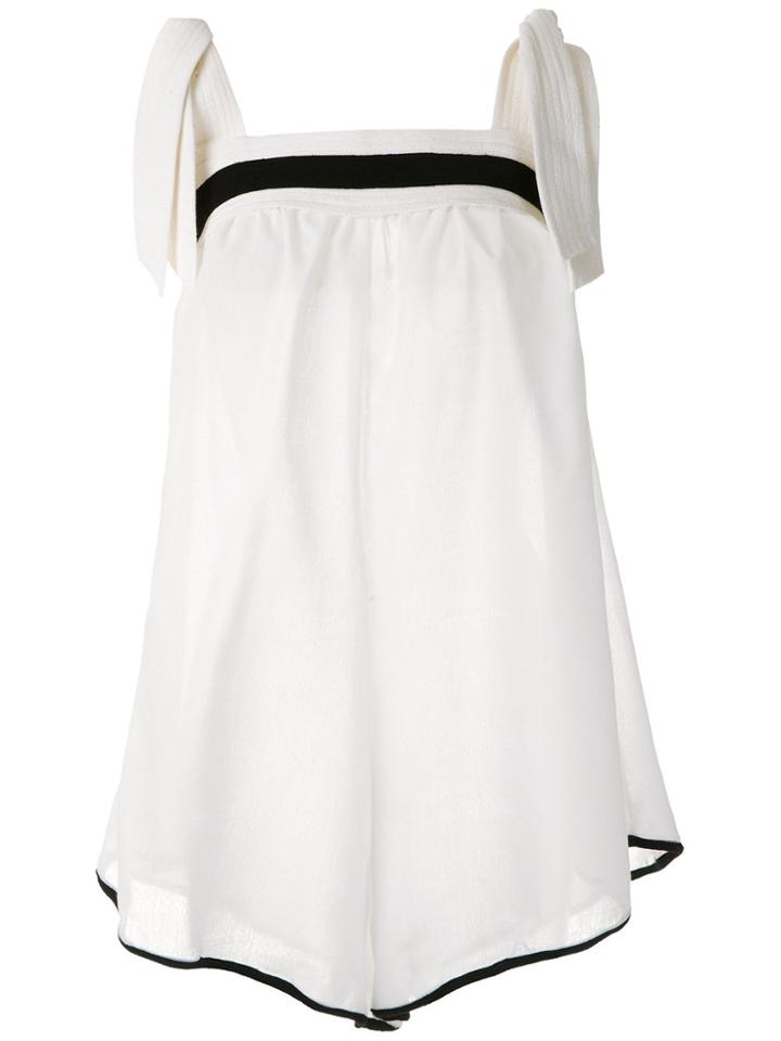 Clube Bossa Two Tone Josza Playsuit - White