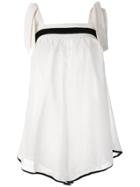 Clube Bossa Two Tone Josza Playsuit - White