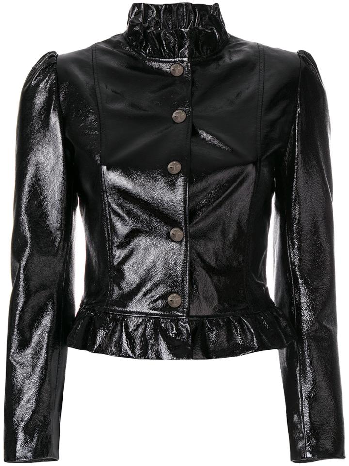 Vivetta Caracas Ruffle-trim Jacket - Black