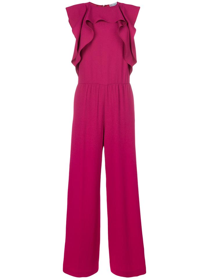 Red Valentino Ruffled Jumpsuit - Pink & Purple