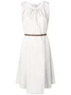 Fabiana Filippi Striped Midi Dress - White