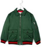 Gucci Kids Embroidered Bomber Jacket, Boy's, Size: 12 Yrs