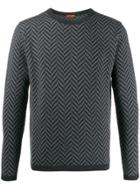 Barena Geometric Sweater - Blue