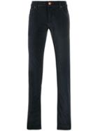 Hand Picked Corduroy Slim Fit Trousers - Blue