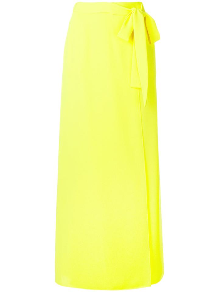 P.a.r.o.s.h. Tie Waist Skirt - Yellow & Orange