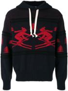 Junya Watanabe Comme Des Garçons Man Knitted Ski Hoodie - Blue