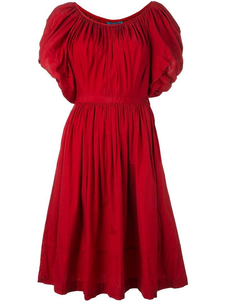 Kenzo Vintage Long Gathered Dress
