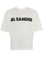 Jil Sander Logo Print Sheer T-shirt - White