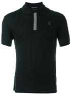Alexander Mcqueen Studded Placket Polo Shirt, Men's, Size: Xs, Black, Cotton
