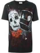 Faith Connexion Skull Graffiti Print T-shirt, Men's, Size: Large, Black, Cotton