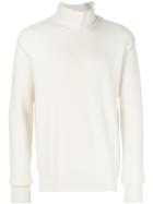 Bottega Veneta Zip Detail Turtle Neck - Nude & Neutrals