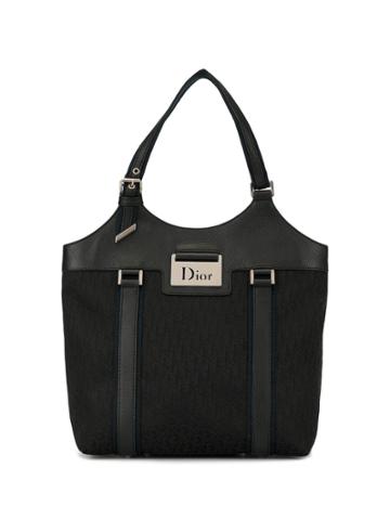 Christian Dior Pre-owned Street Chic Trotter Pattern Tote - Black