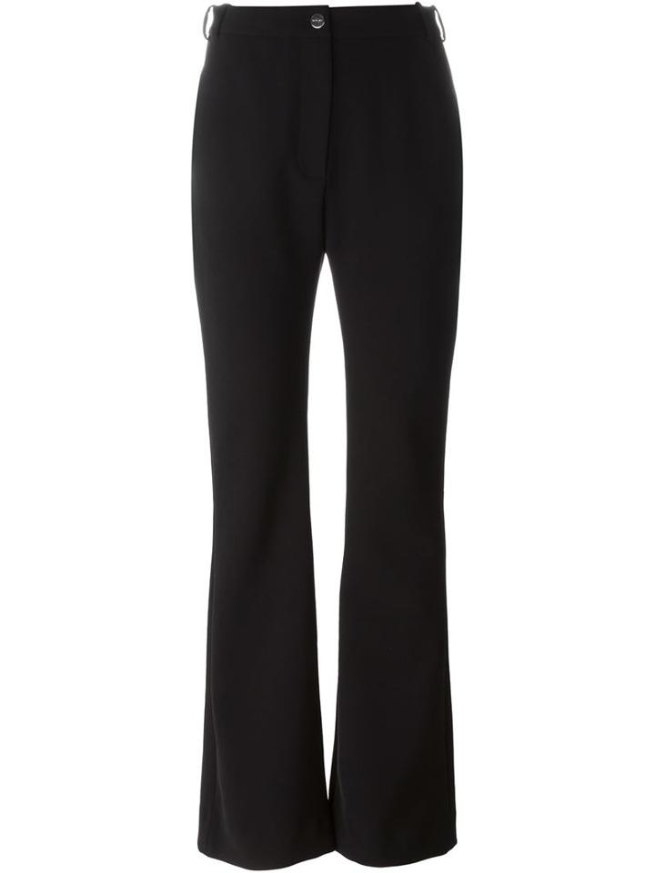 Carven Flared Trousers, Women's, Size: 40, Black, Polyester/polyurethane