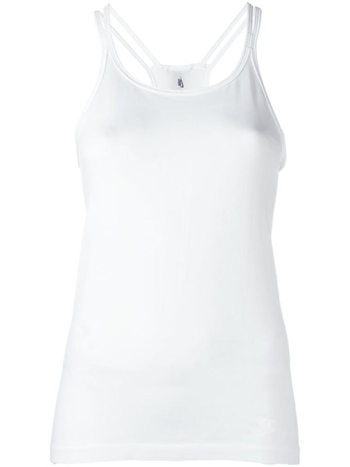 Nike Nikelab X Kim Jones Tank Top, Women's, Size: Large, White, Nylon/polyester