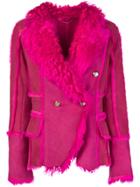 Desa 1972 Double Breasted Jacket - Pink & Purple