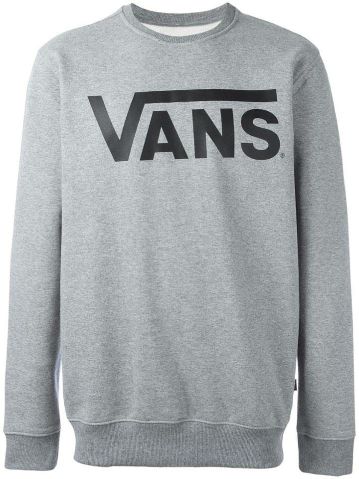 Vans Logo Print Sweatshirt - Grey
