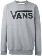 Vans Logo Print Sweatshirt - Grey