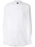 Barba Mandarin Collar Shirt - White