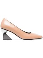Yuul Yie Yuul Glam Hl 70 Lthr Pmp Blk Hl - Nude & Neutrals