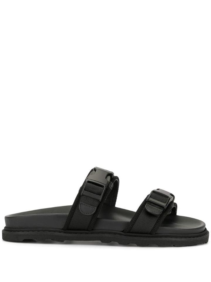Bottega Veneta Buckled Sliders - Black