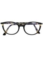 Face À Face Tortoiseshell Cat-eye Glasses - Black