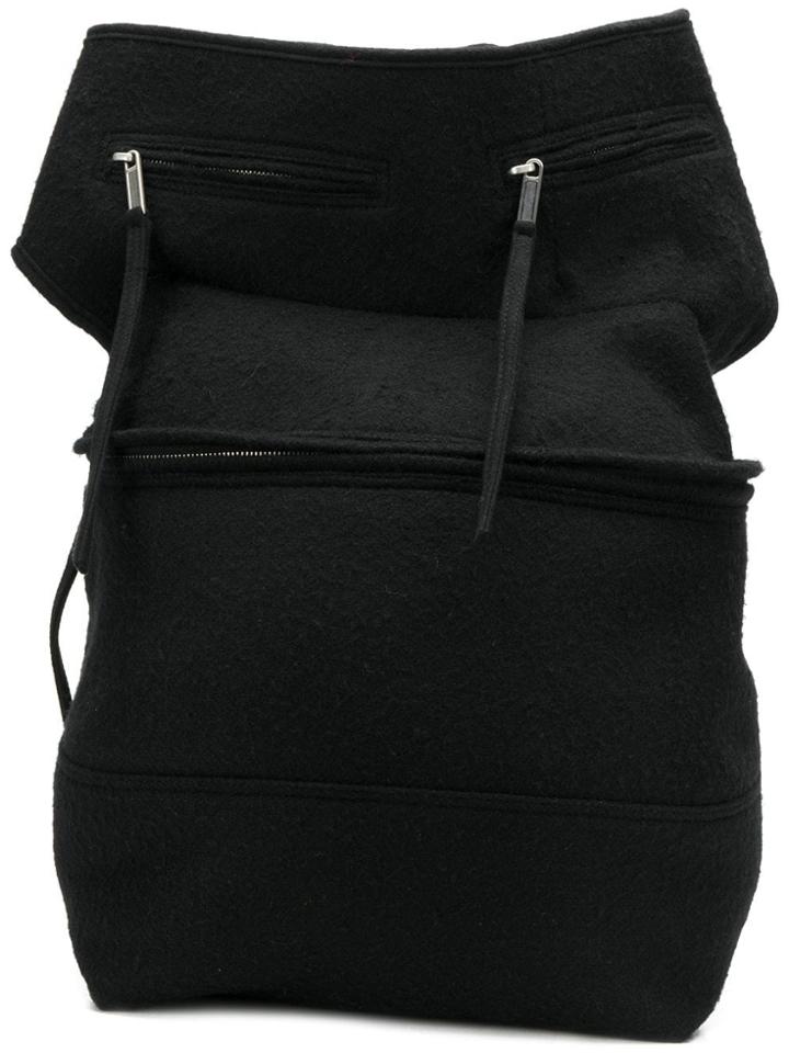 Rick Owens Belted Wide Shaped Purse - Black