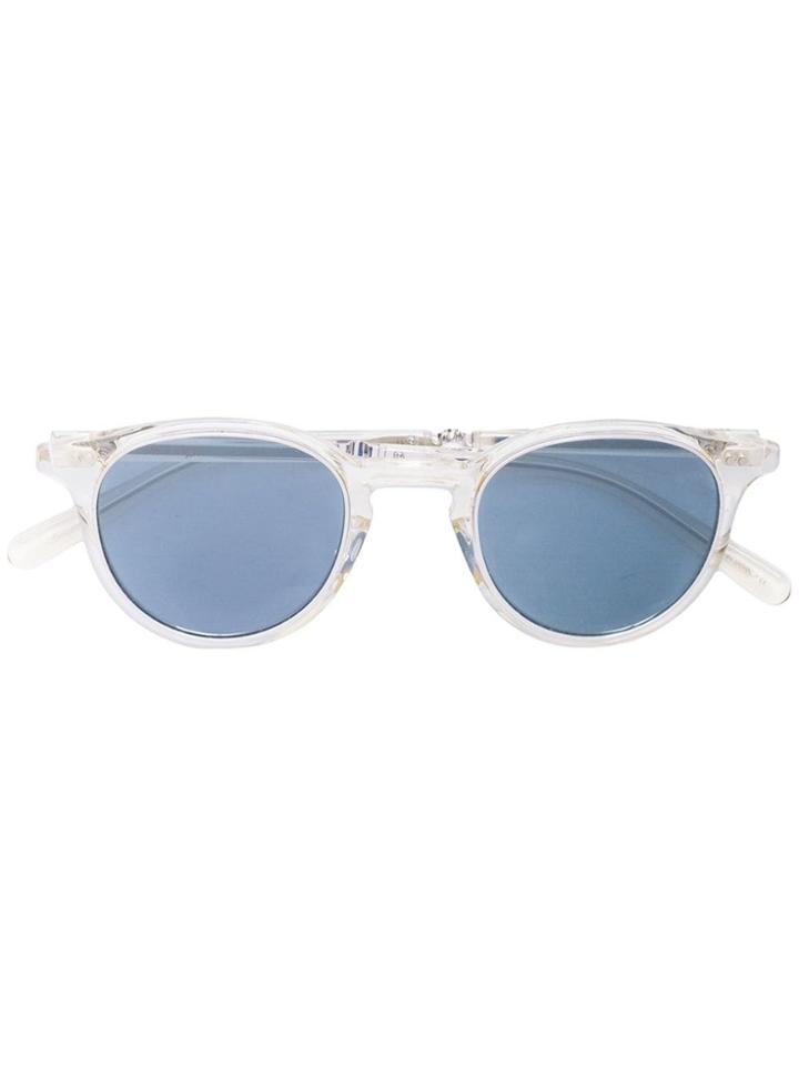 Garrett Leight Round Sunglasses - White