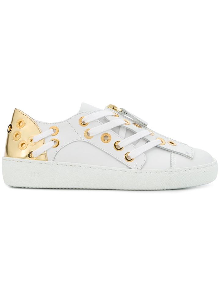 No21 Lace-up Detail Sneakers - White