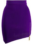Gcds Asymmetric Mini Skirt - Purple