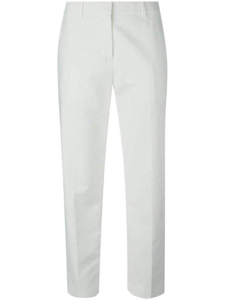 3.1 Phillip Lim Cropped High Waist Trousers - White