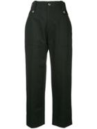Bassike Drill Tapered Utility Pant - Black
