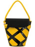 Christian Lacroix Vintage 1990's Box Tote Bag - Yellow & Orange