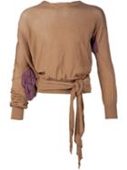 Vivienne Westwood Gold Label 'squiggle Bio Slash' Jumper, Adult Unisex, Size: Small, Brown, Silk/cotton
