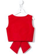 Little Bambah - Diana Backless Bow Top - Kids - Silk - 10 Yrs, Red