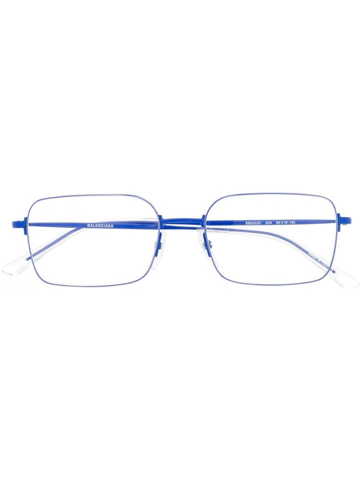 Balenciaga Eyewear Square-frame Glasses - Blue