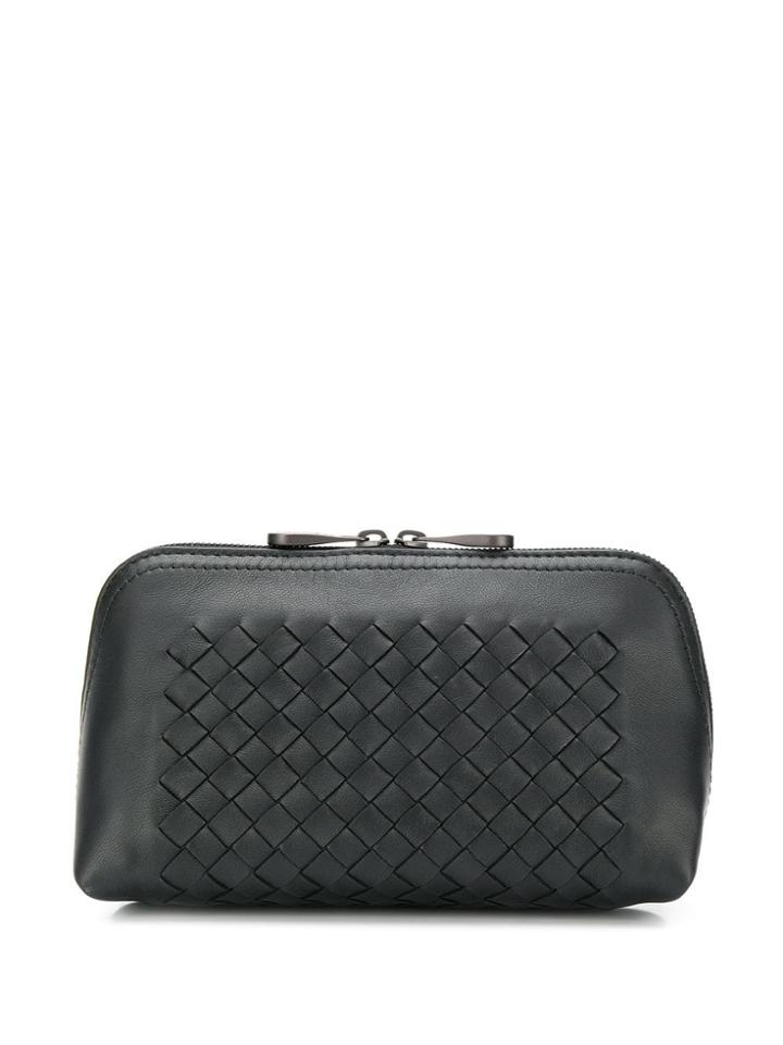 Bottega Veneta Woven Make Up Bag - Black