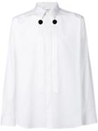 Givenchy - Button Panel Detail Shirt - Men - Cotton/polyamide/acetate - 40, White, Cotton/polyamide/acetate