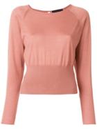 Fabiana Filippi Cut-out Jumper - Pink & Purple