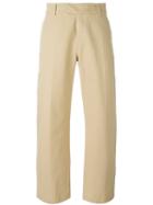 Soulland 'marchionne' Wide-leg Trousers, Men's, Size: Small, Nude/neutrals, Cotton