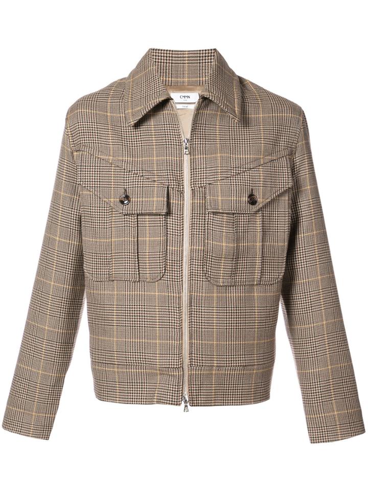 Cmmn Swdn Kurt Checked Jacket - Brown